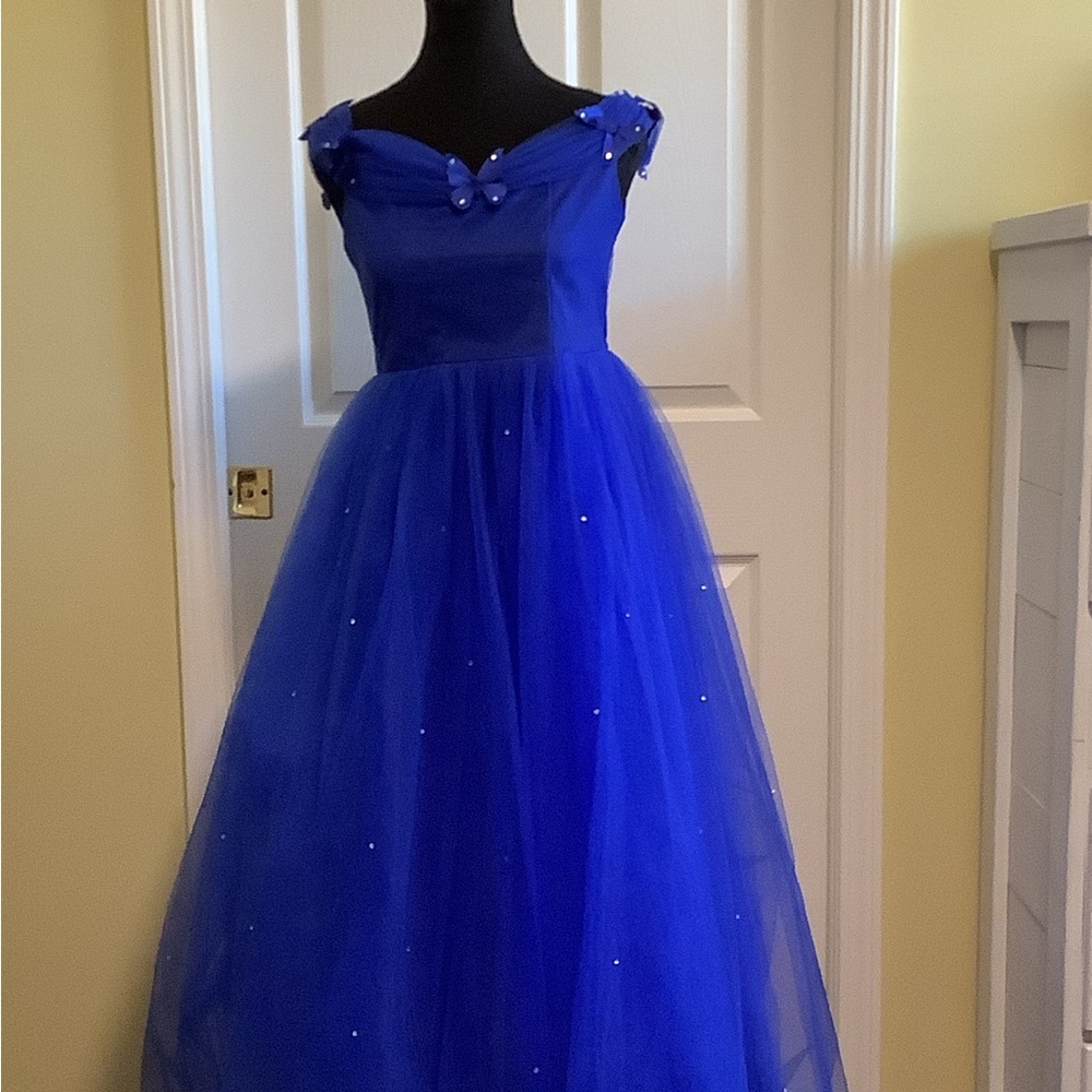 Royal Blue Girls' Tulle Princess Costume Dress